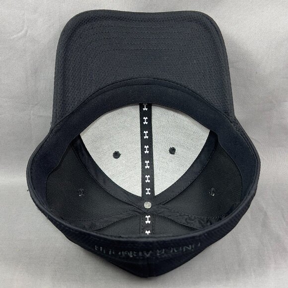 Under Armour Stretch MD/LG Hat Black Mesh Baseball Performance Golf Tennis Mens - Picture 11 of 13